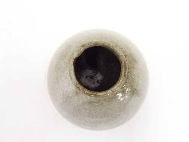 茶道具　萩焼　古萩　清水茂生作　茶入　仕覆付　共箱　V　7225 茶道具 萩焼 古萩 清水茂生作 茶入 仕覆付 共箱 V 7225 茶道具 萩焼